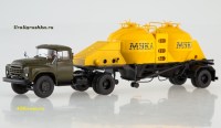 Масштабная модель 1:43 Седельный  тягач  ЗиЛ-130В1 с полуприцепом К4-АМГ (АИСТ)